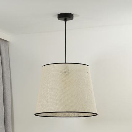 Duolla - Pakabinamas sietynas YUTE 1xE27/15W/230V diametras 38 cm pilka/juoda