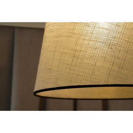 Duolla - Pakabinamas sietynas YUTE 1xE27/15W/230V diametras 38 cm pilka/juoda