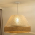 Duolla - Pakabinamas sietynas YUTE AVIGNON 1xE27/15W/230V diametras 60 cm kreminė/smėlio spalva