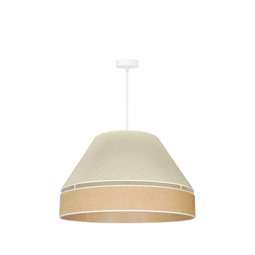 Duolla - Pakabinamas sietynas YUTE AVIGNON 1xE27/15W/230V diametras 60 cm pilka/ruda