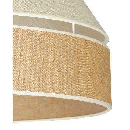 Duolla - Pakabinamas sietynas YUTE AVIGNON 1xE27/15W/230V diametras 60 cm pilka/ruda