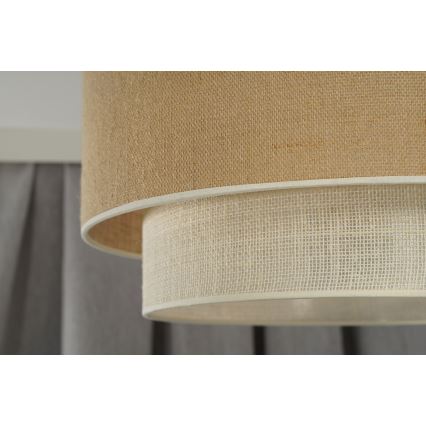 Duolla - Pakabinamas sietynas YUTE BOHO 1xE27/15W/230V diametras 45 cm ruda/kreminė
