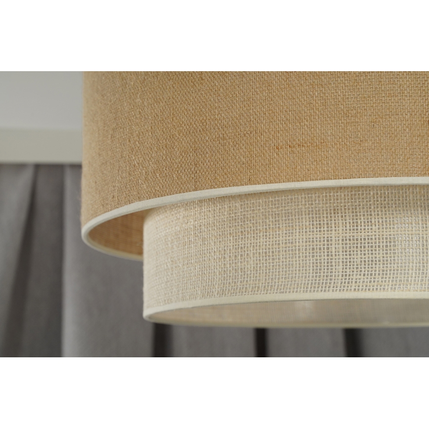 Duolla - Pakabinamas sietynas YUTE BOHO 1xE27/15W/230V diametras 45 cm ruda/kreminė