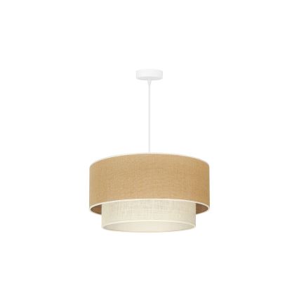 Duolla - Pakabinamas sietynas YUTE BOHO 1xE27/15W/230V diametras 45 cm ruda/kreminė
