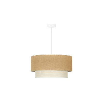 Duolla - Pakabinamas sietynas YUTE BOHO 1xE27/15W/230V diametras 45 cm ruda/kreminė