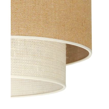 Duolla - Pakabinamas sietynas YUTE BOHO 1xE27/15W/230V diametras 45 cm ruda/kreminė