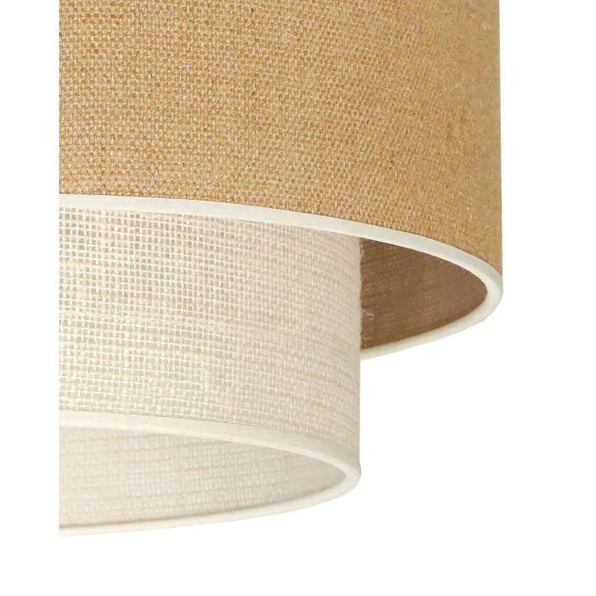 Duolla - Pakabinamas sietynas YUTE BOHO 1xE27/15W/230V diametras 45 cm ruda/kreminė