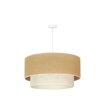 Duolla - Pakabinamas sietynas YUTE BOHO 3xE27/15W/230V diametras 60 cm ruda/kreminė