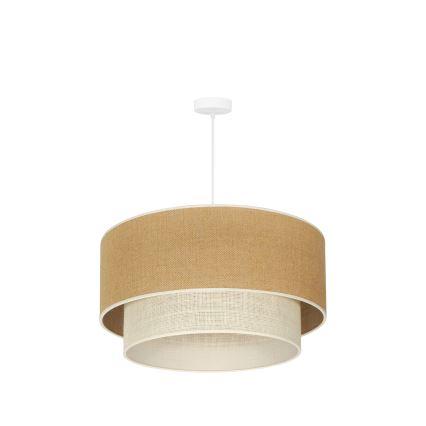 Duolla - Pakabinamas sietynas YUTE BOHO 3xE27/15W/230V diametras 60 cm ruda/kreminė