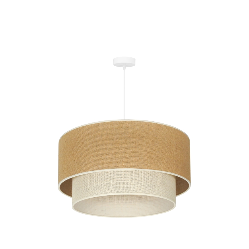Duolla - Pakabinamas sietynas YUTE BOHO 3xE27/15W/230V diametras 60 cm ruda/kreminė