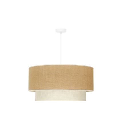 Duolla - Pakabinamas sietynas YUTE BOHO 3xE27/15W/230V diametras 60 cm ruda/kreminė