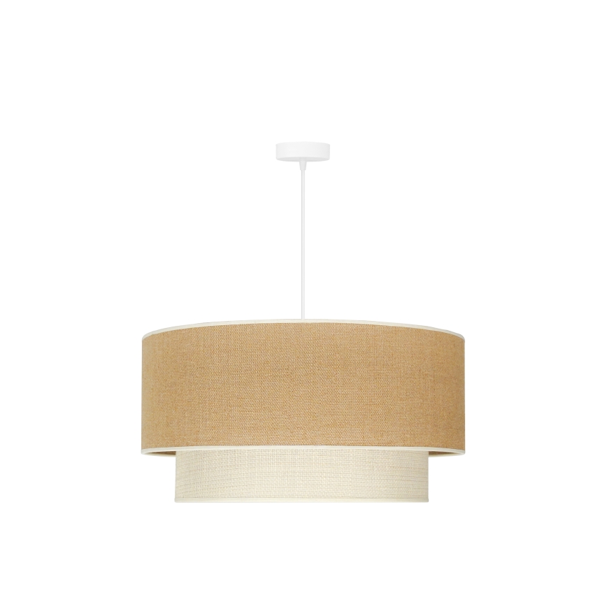 Duolla - Pakabinamas sietynas YUTE BOHO 3xE27/15W/230V diametras 60 cm ruda/kreminė