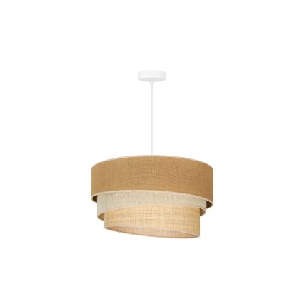 Duolla - Pakabinamas sietynas YUTE TRIO 1xE27/15W/230V diametras 45 cm ruda/pilka/smėlio spalva