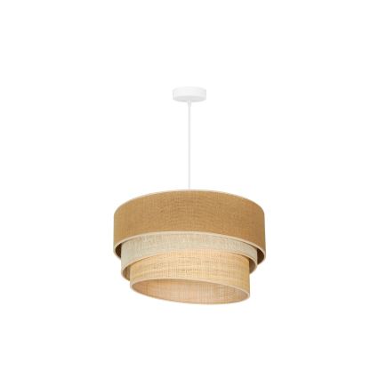 Duolla - Pakabinamas sietynas YUTE TRIO 1xE27/15W/230V diametras 45 cm ruda/pilka/smėlio spalva