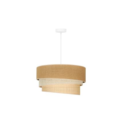 Duolla - Pakabinamas sietynas YUTE TRIO 1xE27/15W/230V diametras 45 cm ruda/pilka/smėlio spalva