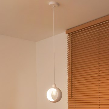 Duolla - Pakabinamas šviestuvas ant laido IRONLINE 1xE27/15W/230V balta