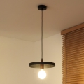 Duolla - pakabinamas šviestuvas ant laido IRONLINE 1xE27/15W/230V, skersmuo 30 cm, juoda/varinė