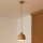 Duolla - pakabinamas šviestuvas ant laido IRONLINE 1xE27/15W/230V, Ø 17 cm, smėlio spalvos