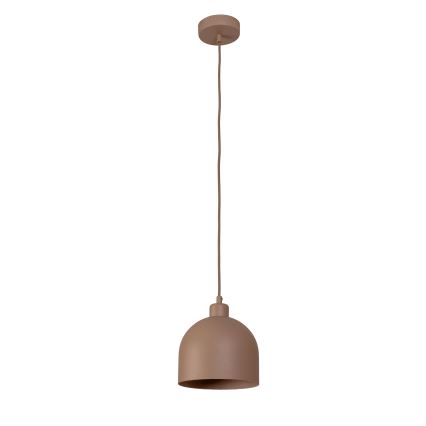 Duolla - pakabinamas šviestuvas ant laido IRONLINE 1xE27/15W/230V, Ø 17 cm, smėlio spalvos