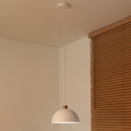 Duolla - Pakabinamas šviestuvas ant laido IRONLINE 1xE27/15W/230V, Ø 27 cm, balta/varinė