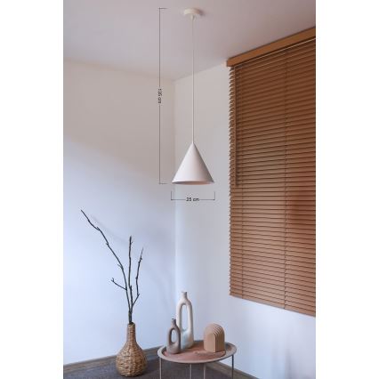 Duolla - pakabinamas šviestuvas ant laido IRONLINE 1xG9/3W/230V, skersmuo 25 cm, baltas