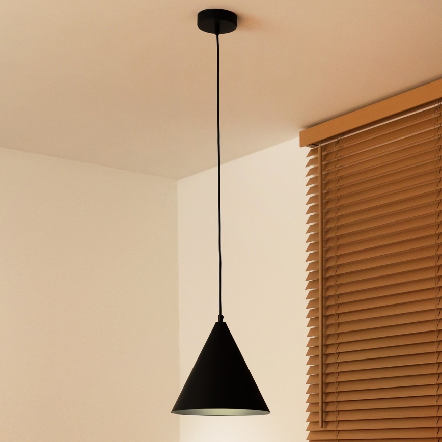 Duolla - Pakabinamas šviestuvas ant laido IRONLINE 1xG9/3W/230V Ø 25 cm juodas