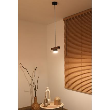 Duolla - Pakabinamas šviestuvas ant laido IRONLINE 1xGX53/3W/230V pušis/ąžuolas/juoda