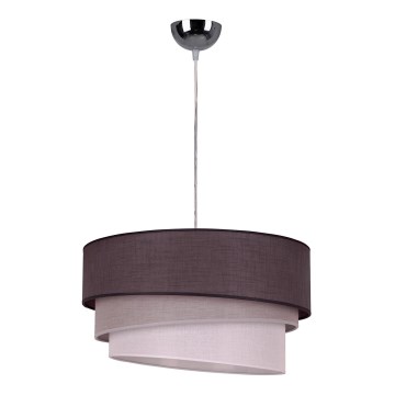 Duolla - Pakabinamas šviestuvas ant laido TRIO 1xE27/40W/230V skersmuo 45 cm antracito/spalvos pilka/balta