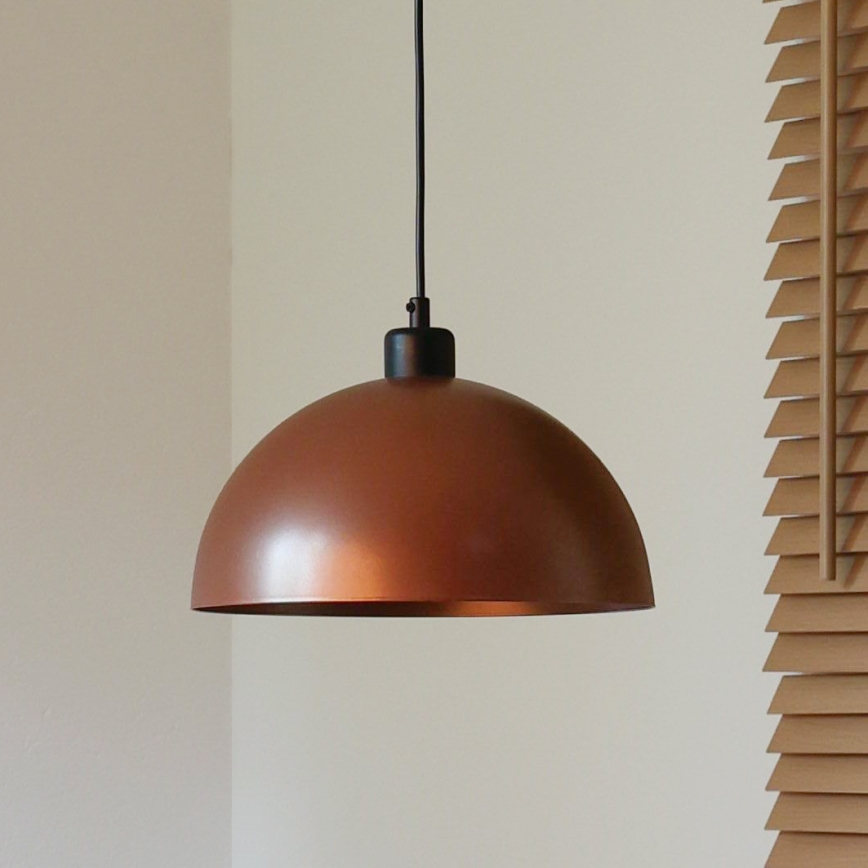 Duolla - pakabinamas šviestuvas su laidu IRONLINE 1xE27/15W/230V Ø 27 cm vario/juoda