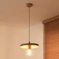 Duolla - Pakabinamas šviestuvas su laidu IRONLINE 1xE27/15W/230V Ø 30 cm smėlinė/varinė