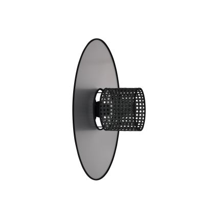 Duolla - Sieninis šviestuvas TOKYO RATTAN 1xE27/15W/230V diametras 50 cm sidabras/juoda