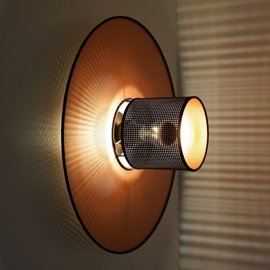Duolla - Sieninis šviestuvas TOKYO SHINY 1xE27/15W/230V diametras 50 cm varis/juoda