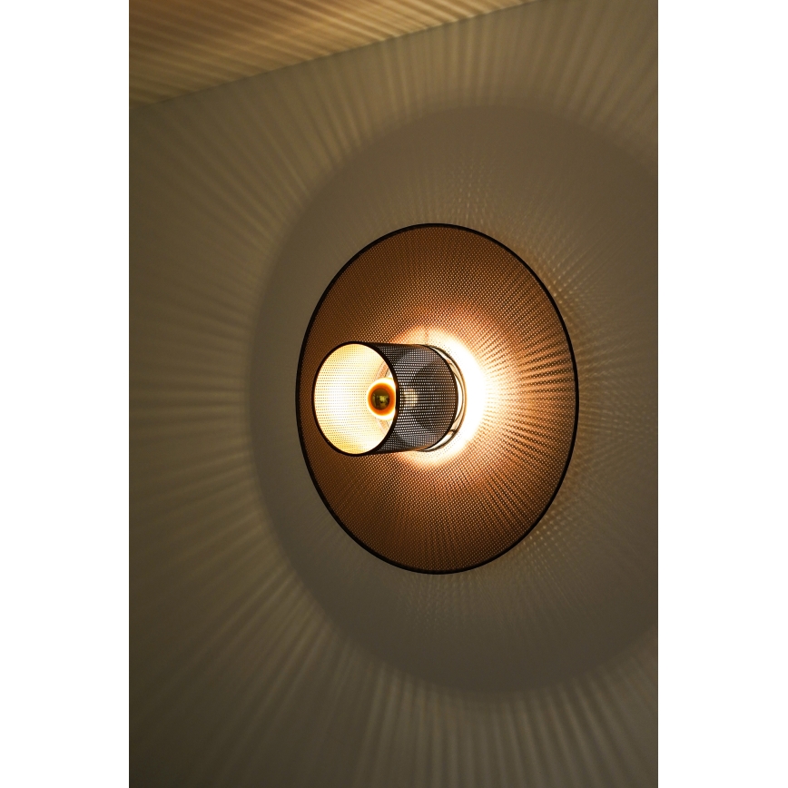 Duolla - Sieninis šviestuvas TOKYO SHINY 1xE27/15W/230V diametras 50 cm varis/juoda