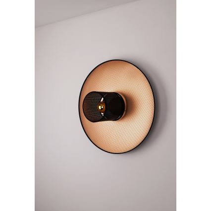 Duolla - Sieninis šviestuvas TOKYO SHINY 1xE27/15W/230V diametras 50 cm varis/juoda
