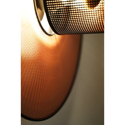 Duolla - Sieninis šviestuvas TOKYO SHINY 1xE27/15W/230V diametras 50 cm varis/juoda