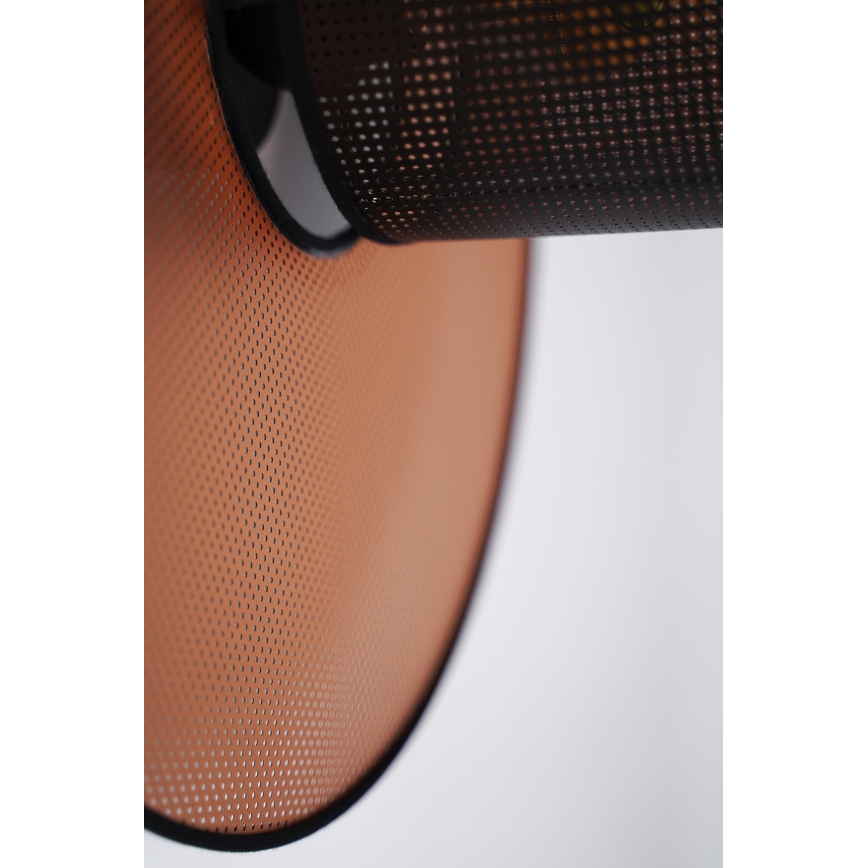 Duolla - Sieninis šviestuvas TOKYO SHINY 1xE27/15W/230V diametras 50 cm varis/juoda