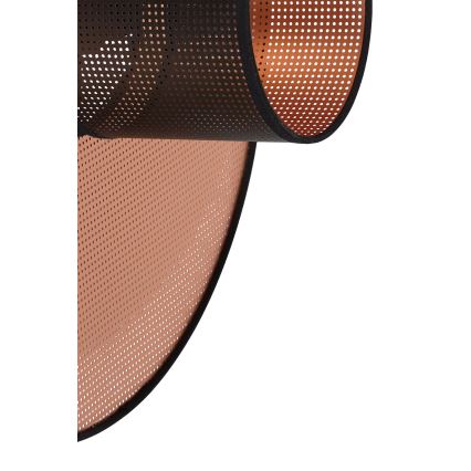 Duolla - Sieninis šviestuvas TOKYO SHINY 1xE27/15W/230V diametras 50 cm varis/juoda