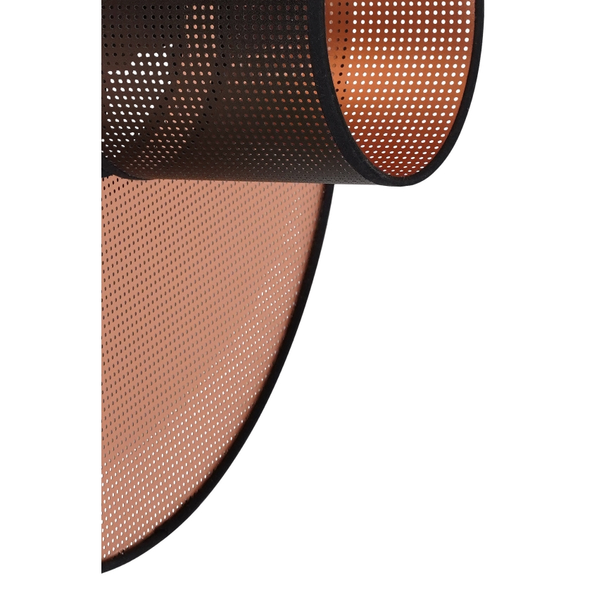 Duolla - Sieninis šviestuvas TOKYO SHINY 1xE27/15W/230V diametras 50 cm varis/juoda