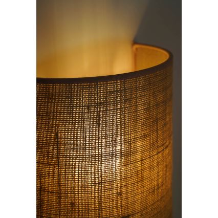 Duolla - Sieninis šviestuvas YUTE 1xE27/15W/230V diametras 20 cm ruda