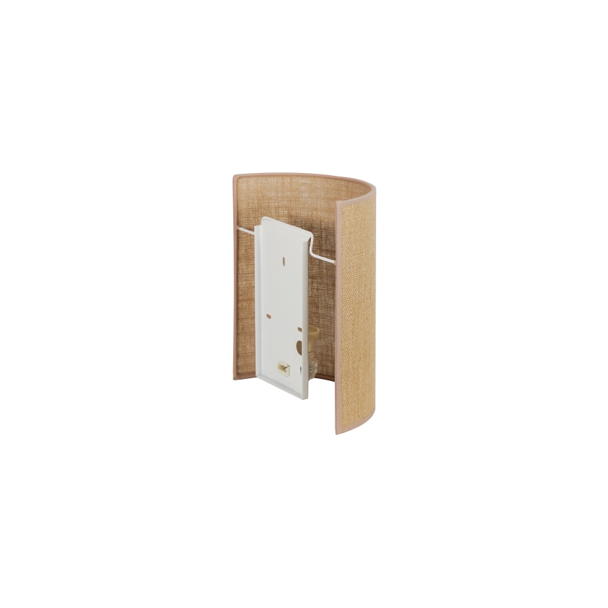 Duolla - Sieninis šviestuvas YUTE 1xE27/15W/230V diametras 20 cm ruda