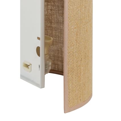 Duolla - Sieninis šviestuvas YUTE 1xE27/15W/230V diametras 20 cm ruda