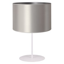 Duolla - Stalinė lempa CANNES 1xE14/15W/230V 20 cm sidabrinė/balta