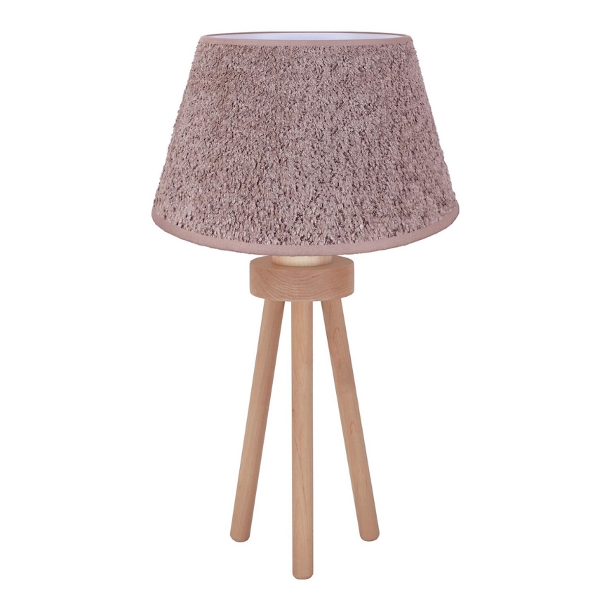 Duolla - Stalinis šviestuvas BOUCLE 1xE27/15W/230V diametras 28 cm ruda/medis