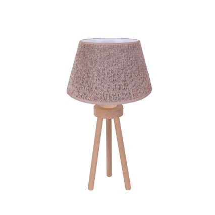 Duolla - Stalinis šviestuvas BOUCLE 1xE27/15W/230V diametras 28 cm ruda/medis