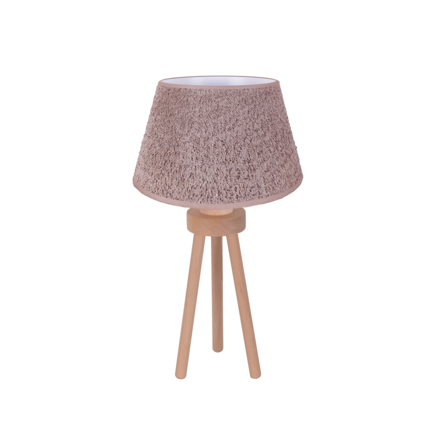 Duolla - Stalinis šviestuvas BOUCLE 1xE27/15W/230V diametras 28 cm ruda/medis