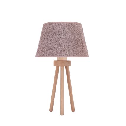Duolla - Stalinis šviestuvas BOUCLE 1xE27/15W/230V diametras 28 cm ruda/medis