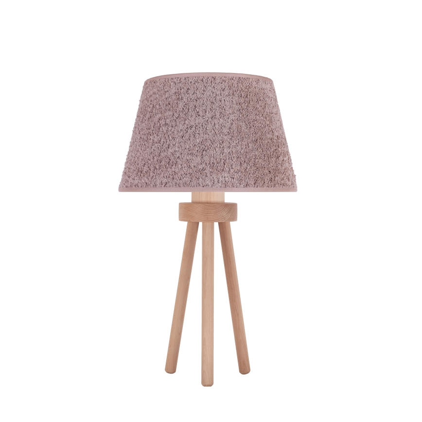 Duolla - Stalinis šviestuvas BOUCLE 1xE27/15W/230V diametras 28 cm ruda/medis