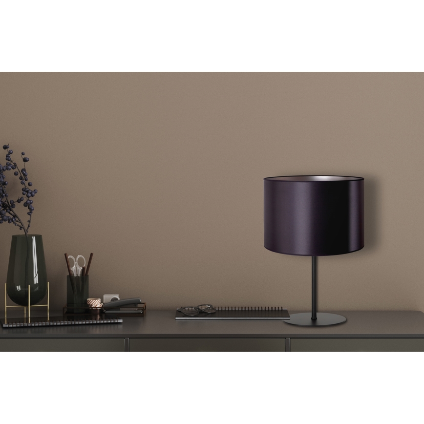 Duolla - Stalinis šviestuvas CANNES 1xE14/15W/230V diametras 20 cm juoda/sidabras