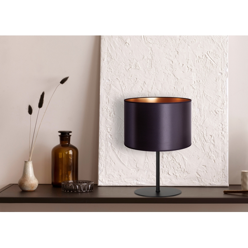Duolla - Stalinis šviestuvas CANNES 1xE14/15W/230V diametras 20 cm juoda/varis