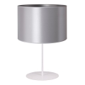 Duolla - Stalinis šviestuvas CANNES 1xE14/15W/230V diametras 20 cm sidabras/balta